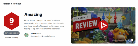 《皮克敏4》IGN 9分：经典游戏焕发全新生机