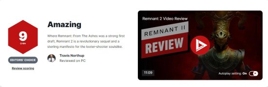 《遗迹2》IGN9分：具有革命性的优秀续作