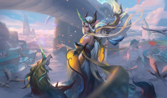 《LOL》新皮肤「玉剑传说」高清原画：奶妈美若天仙