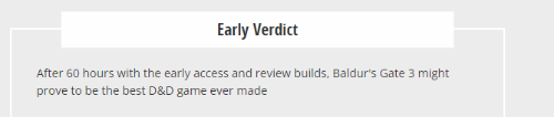外媒《博德之门3》先导评测：这就是最棒的DND游戏！