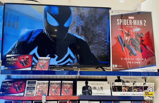 《蜘蛛侠2》实体盘已在日本上架 推主晒货架陈列图
