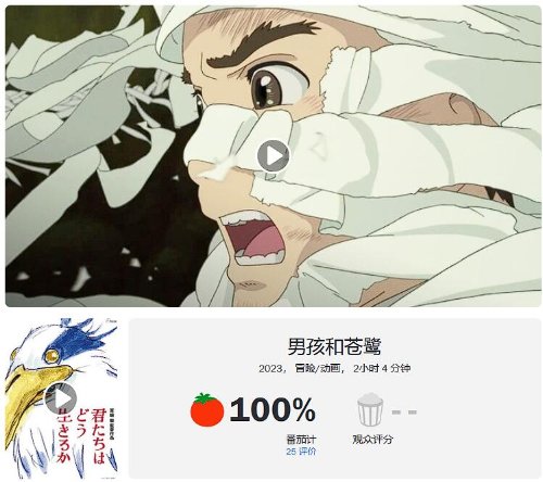 宫崎骏《你想活出怎样的人生》烂番茄新鲜度100%！被誉为最伟大动画导演