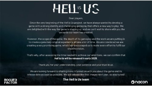 跳两年？虚幻5动作游戏《Hell is Us》跳票至2025年初