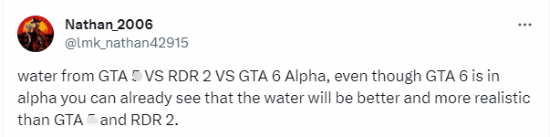 《GTA6》早期水面效果对比前作：观感提升？