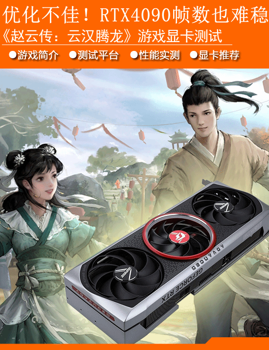 《赵云传：云汉腾龙》显卡性能实测：优化不佳！RTX4090也难稳帧