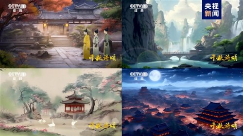 央视打造！中国首部文生视频AI动画片《千秋诗颂》今晚开播